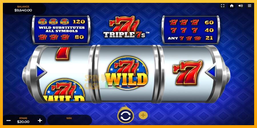 Spielautomat Triple 7s für echtes geld 2