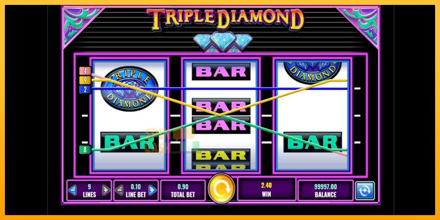 Spielautomat Triple Diamond für echtes geld 3