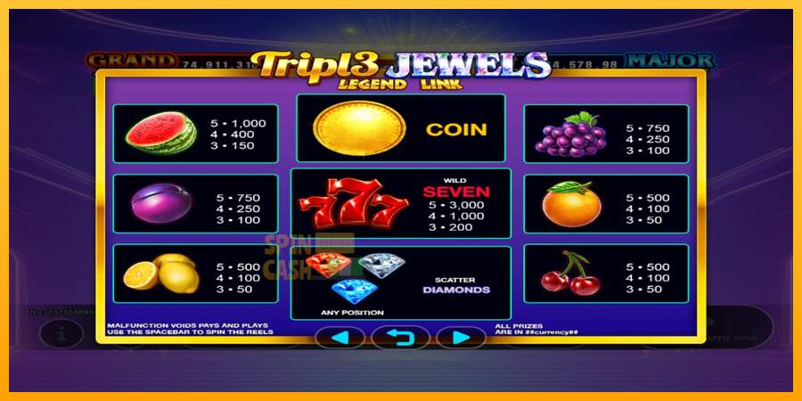 Spielautomat Triple Jewels für echtes geld 5