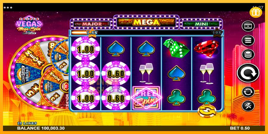 Spielautomat Triple Vegas Mega Spin für echtes geld 3