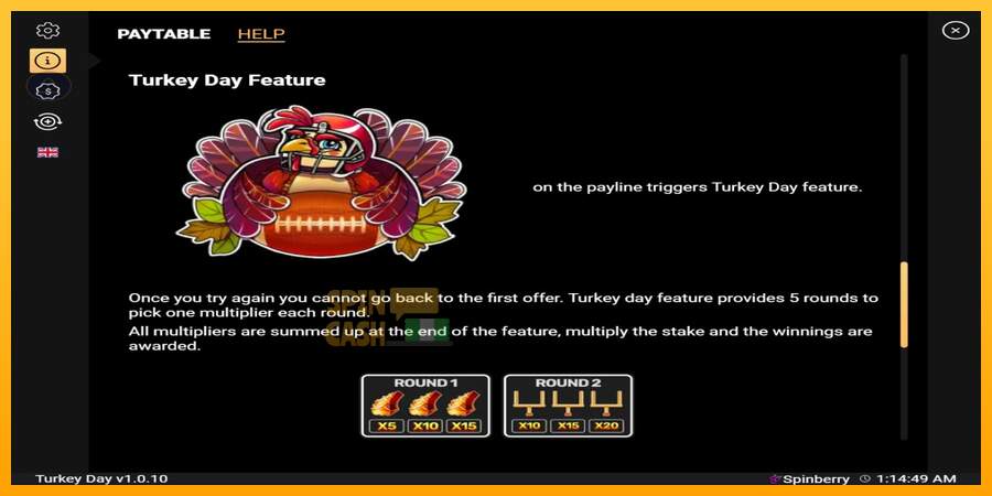 Spielautomat Turkey Day für echtes geld 5