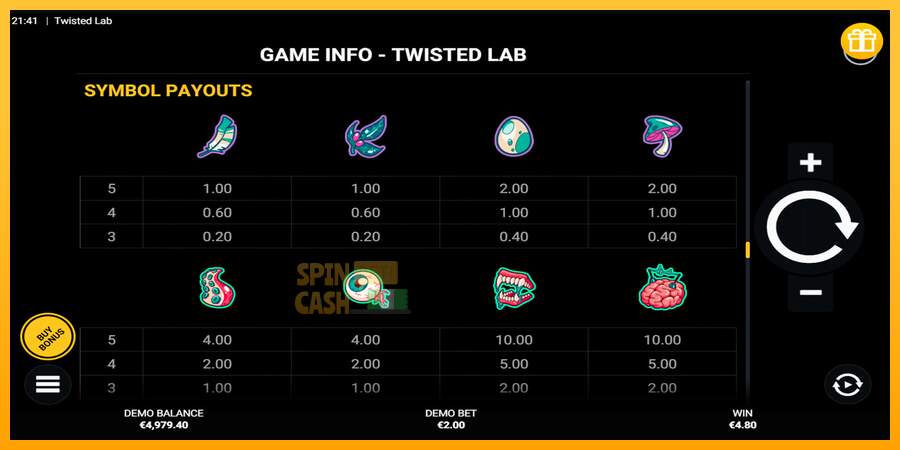 Spielautomat Twisted Lab für echtes geld 6