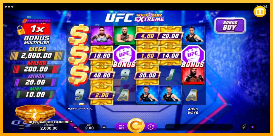 Spielautomat UFC Gold Blitz Extreme für echtes geld 1