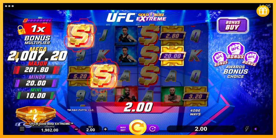 Spielautomat UFC Gold Blitz Extreme für echtes geld 3