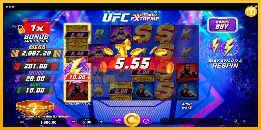 Spielautomat UFC Gold Blitz Extreme für echtes geld 4