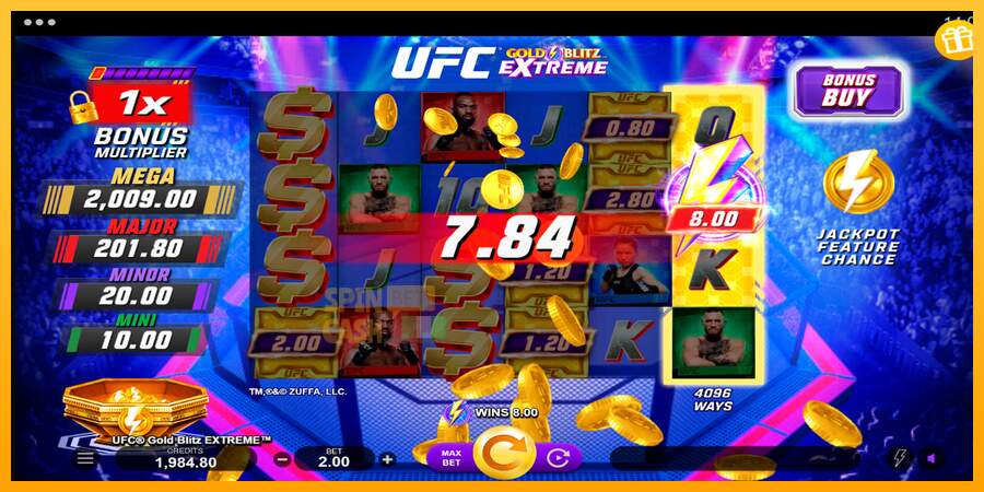 Spielautomat UFC Gold Blitz Extreme für echtes geld 5