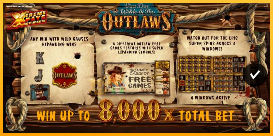 Spielautomat Van der Wilde and The Outlaws für echtes geld 1