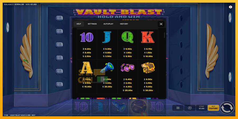 Spielautomat Vault Blast Hold and Win für echtes geld 6