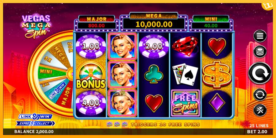 Spielautomat Vegas Mega Spin für echtes geld 1