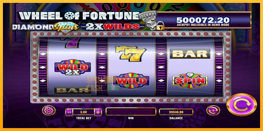 Spielautomat Wheel of Fortune Diamond Spins 2x Wilds für echtes geld 3