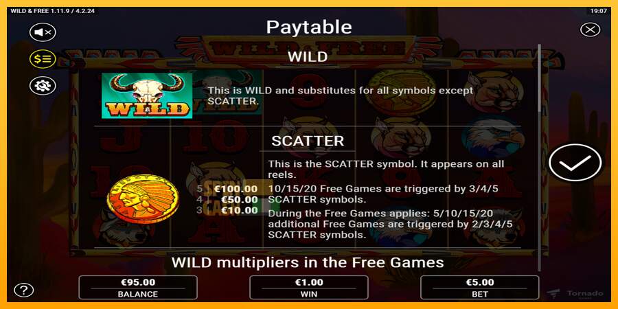 Spielautomat Wild & Free für echtes geld 5