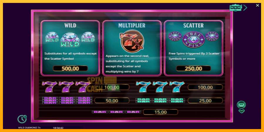 Spielautomat Wild Diamond 7x für echtes geld 5