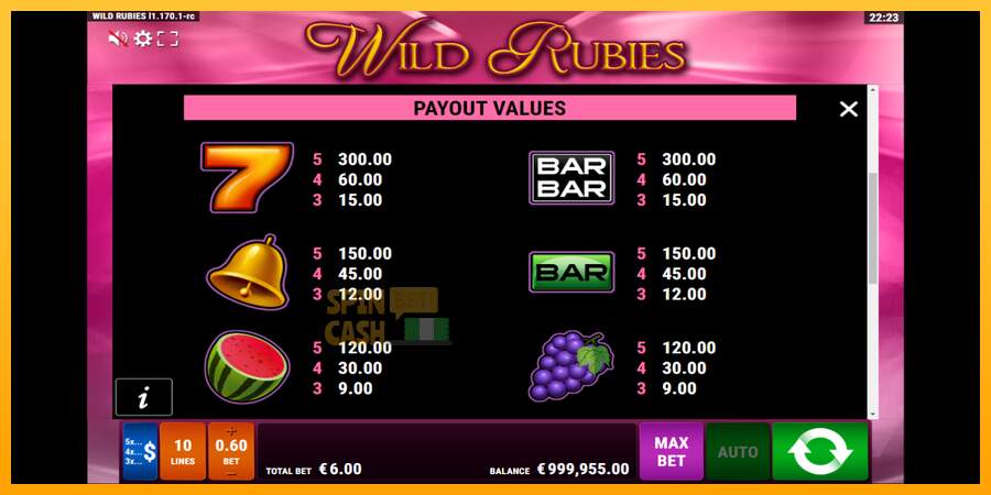 Spielautomat Wild Rubies für echtes geld 7