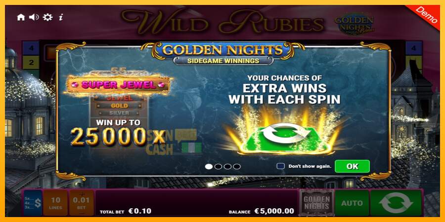 Spielautomat Wild Rubies Golden Nights für echtes geld 1