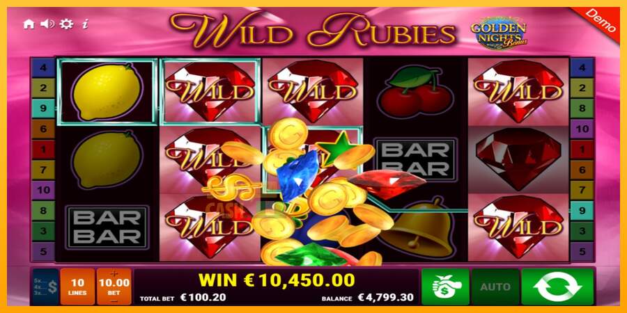 Spielautomat Wild Rubies Golden Nights für echtes geld 3