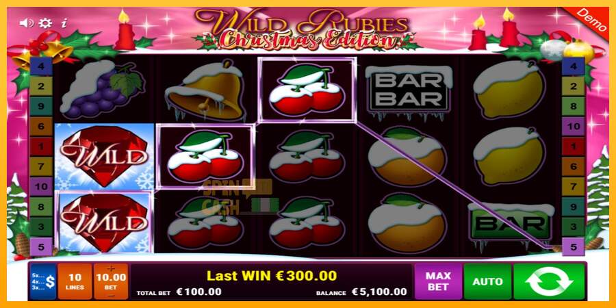 Spielautomat Wild Rubies Сhristmas Edition für echtes geld 3