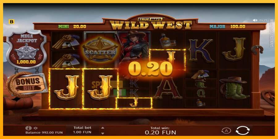 Spielautomat Wild West Trueways für echtes geld 3