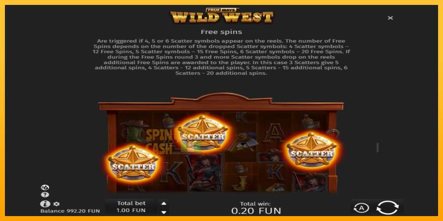 Spielautomat Wild West Trueways für echtes geld 7