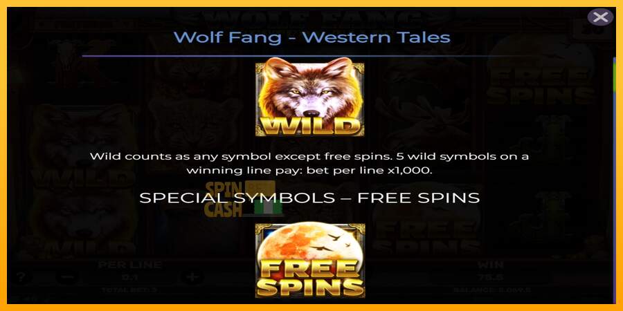 Spielautomat Wolf Fang - Western Tales für echtes geld 4