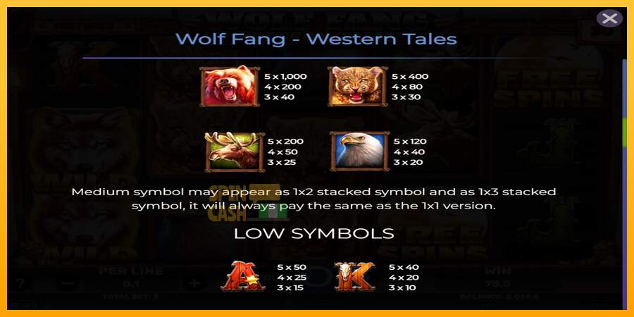 Spielautomat Wolf Fang - Western Tales für echtes geld 5