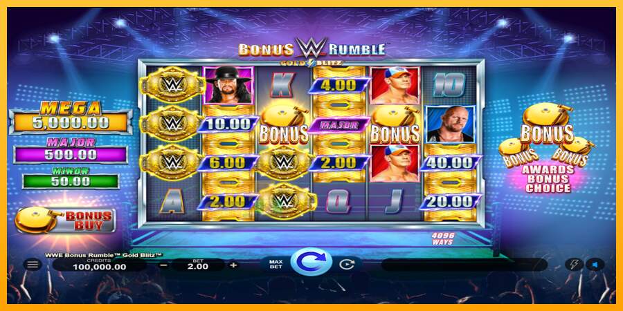 Spielautomat WWE Bonus Rumble Gold Blitz für echtes geld 1