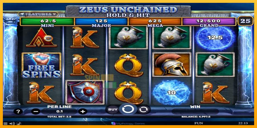 Spielautomat Zeus Unchained - Hold & Hit für echtes geld 2