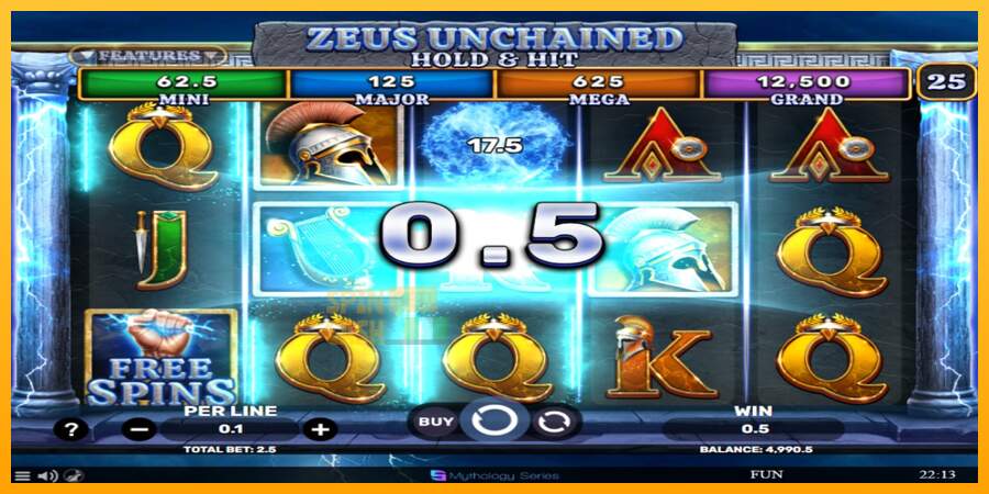 Spielautomat Zeus Unchained - Hold & Hit für echtes geld 3