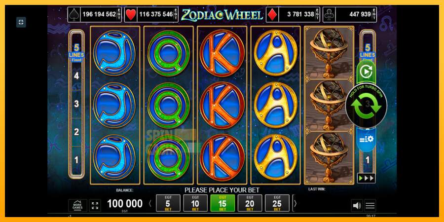 Spielautomat Zodiac Wheel für echtes geld 1