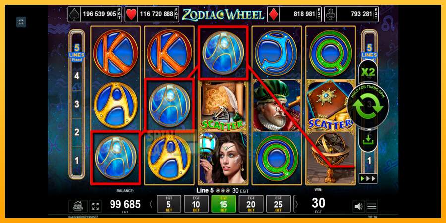 Spielautomat Zodiac Wheel für echtes geld 4