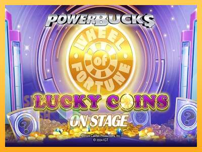 Spielautomat PowerBucks Wheel of Fortune Lucky Coins On Stage für echtes geld